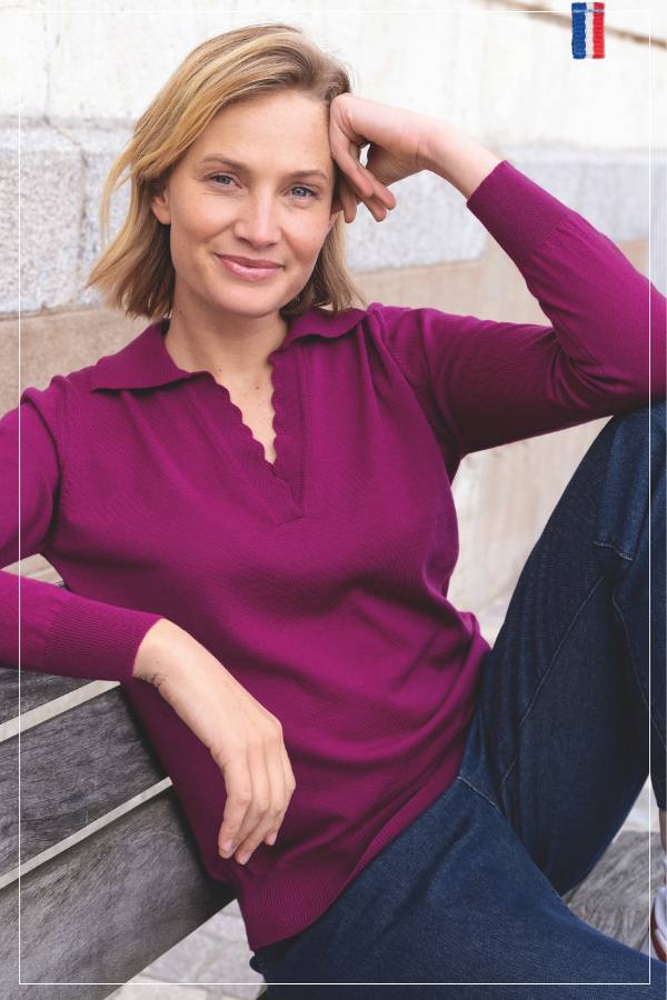 Pull 7604 violet am&eacute;thyste